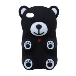 iPhone 4 4S 3D Gummy Bear Case (Black)